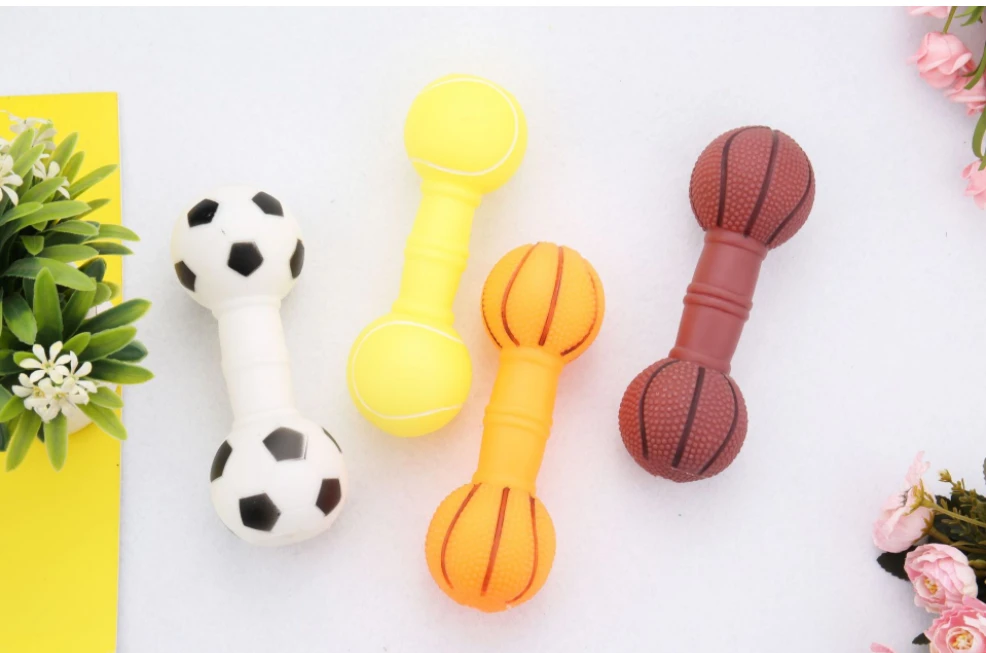 Juguete para cachorros con forma de mancuerna, productos para mascotas baratos y de calidad, bolas de interactivas para perros|Juguetes para perro| - AliExpress