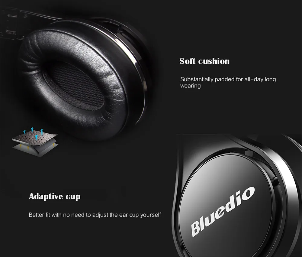 Оригинальные Bluedio U UFO беспроводные Bluetooth наушники 3D объемные высококачественные Оригинальные запатентованные 8 водителей HiFi спортивные наушники с микрофоном