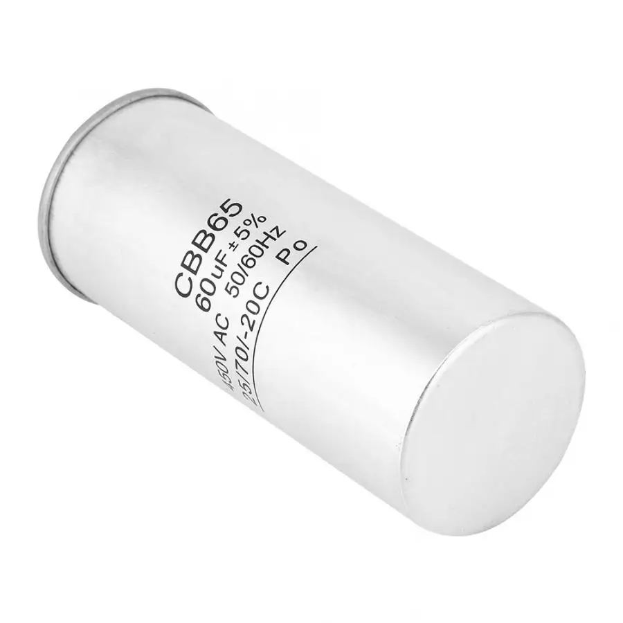 CBB65 60 мкФ 450V конденсатор стартовый двигатель для кондиционера Компрессор регулятор двигателя Высокое качество