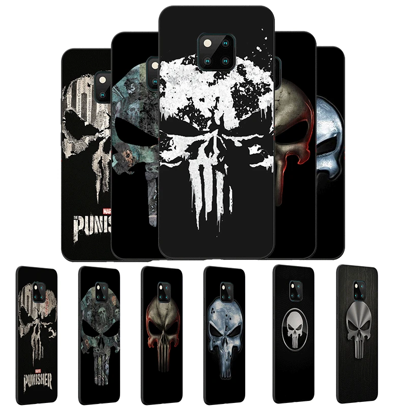 Desxz мобильный чехол для телефона TPU huawei P30 P20 P10 P9 P8 Lite Pro P Smart Cover Marvel Каратель