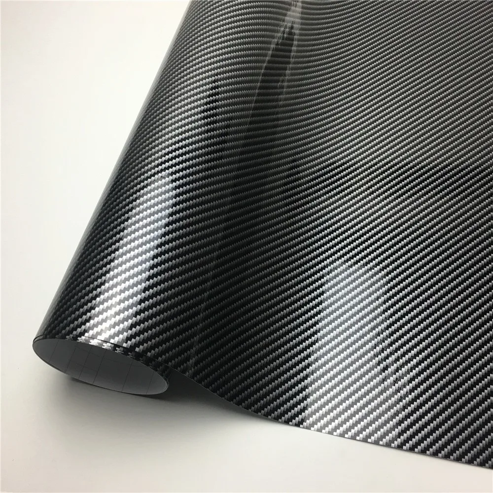 2D 3D 4D 5D 6D High Gloss Carbon Fiber Vinyl Wrapping Film For Car Vinyl Wrap Sheet Laptop Skin Phone Cover Motorcycle