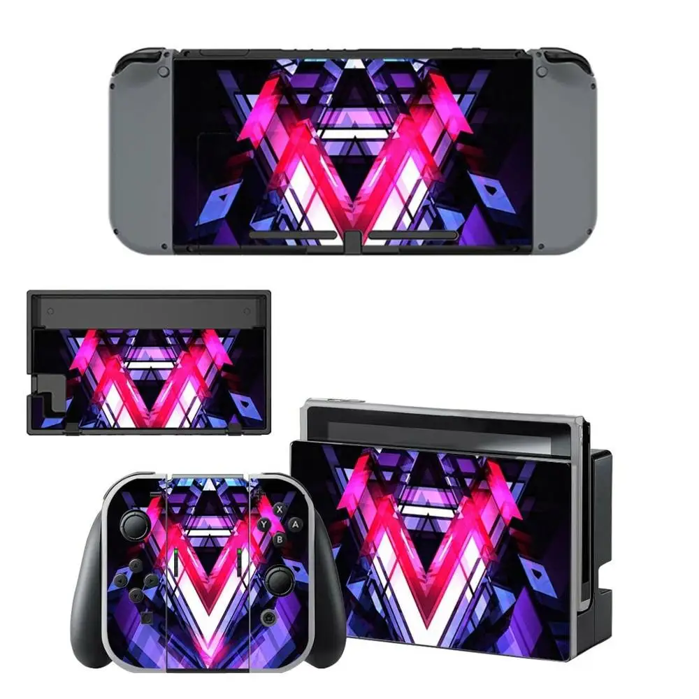 Новые наклейки для nintendo switch для nintendo Switch консоли Joy-con контроллер док-станции наклейки - Цвет: YSNS1196