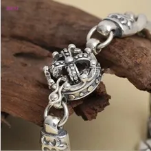 S925 чистое серебро, личные украшения, Ретро тайский серебряный мужской браслет для мужчин, стиль, модный популярный браслет