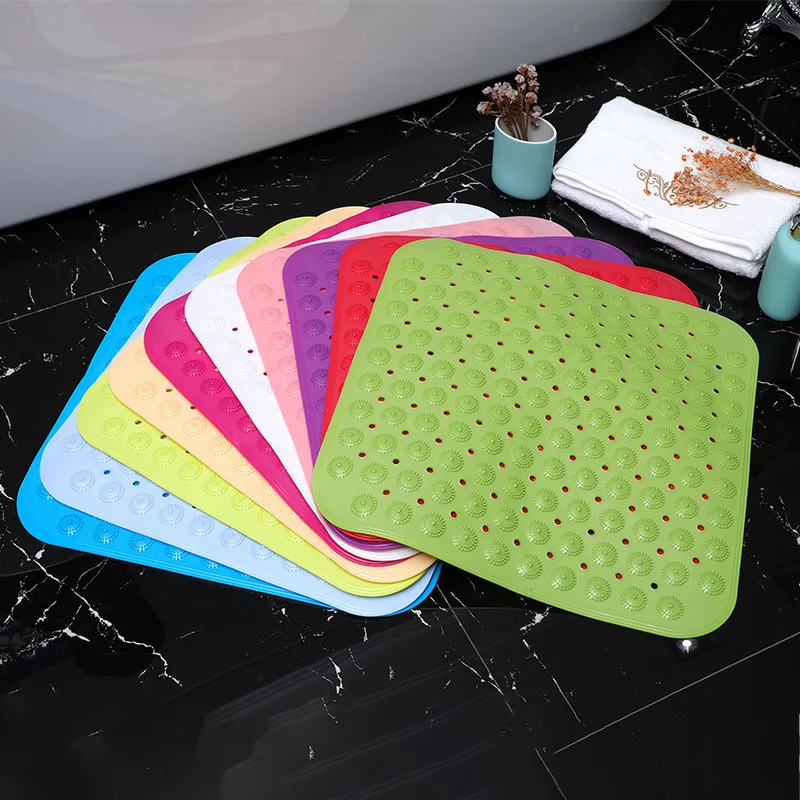 Коврик для ванной из ПВХ Туалет питтинг с присосками подошвенный Массажный коврик Простой полый из скольжения коврик