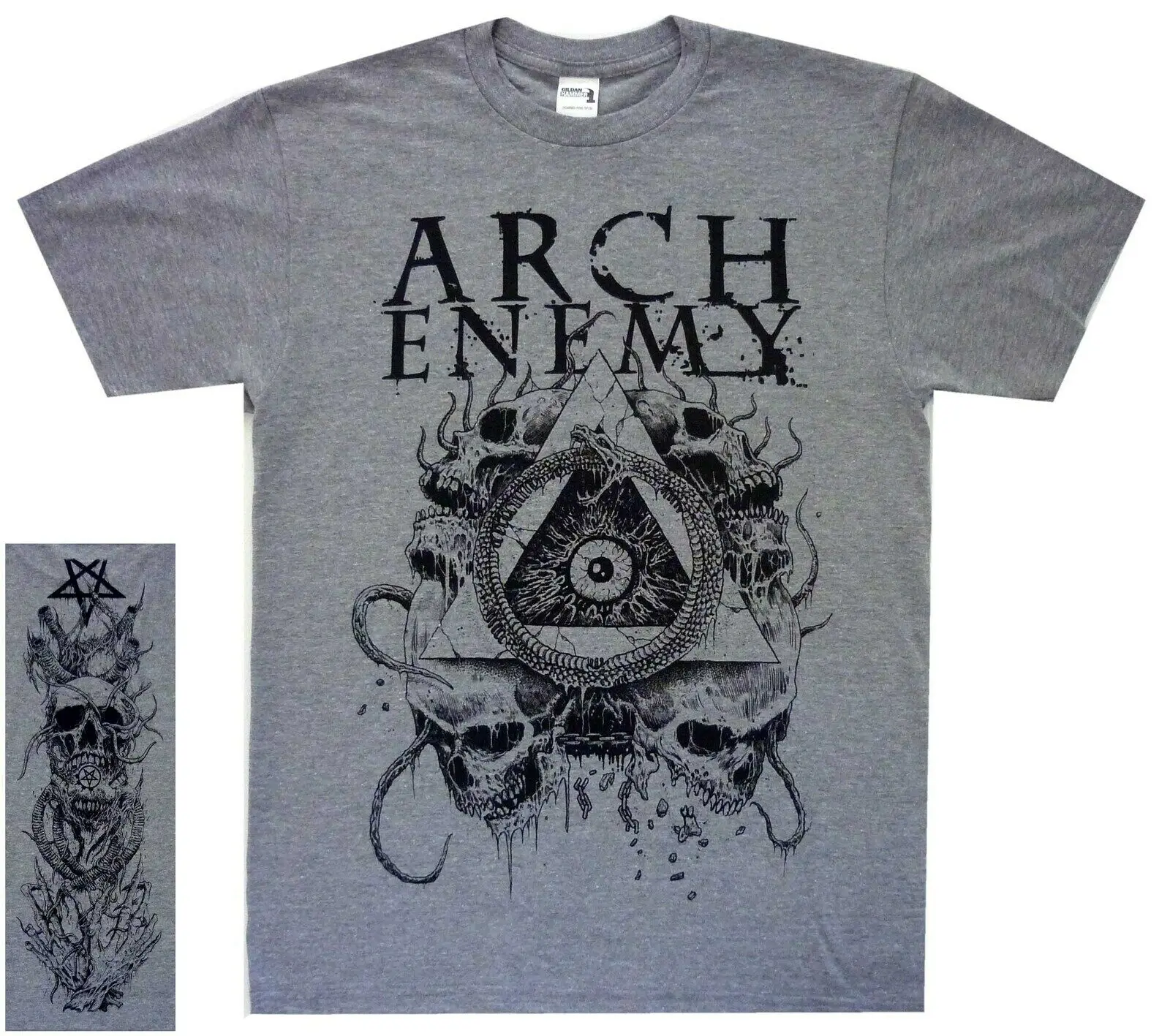 Arch Enemy Pyramid серая футболка s m l Футболка XL металлическая футболка|Футболки| |