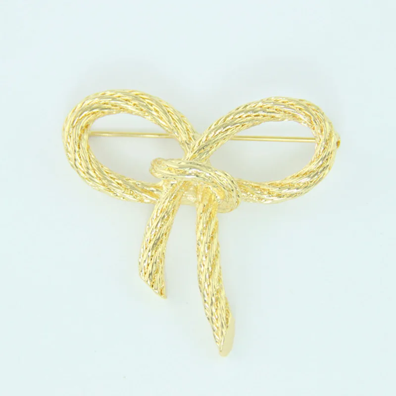 

Customizable Europe And America 70 Time Period Designer Version niu wen Jin Lv Bow Brooch/Scarf Buckle/