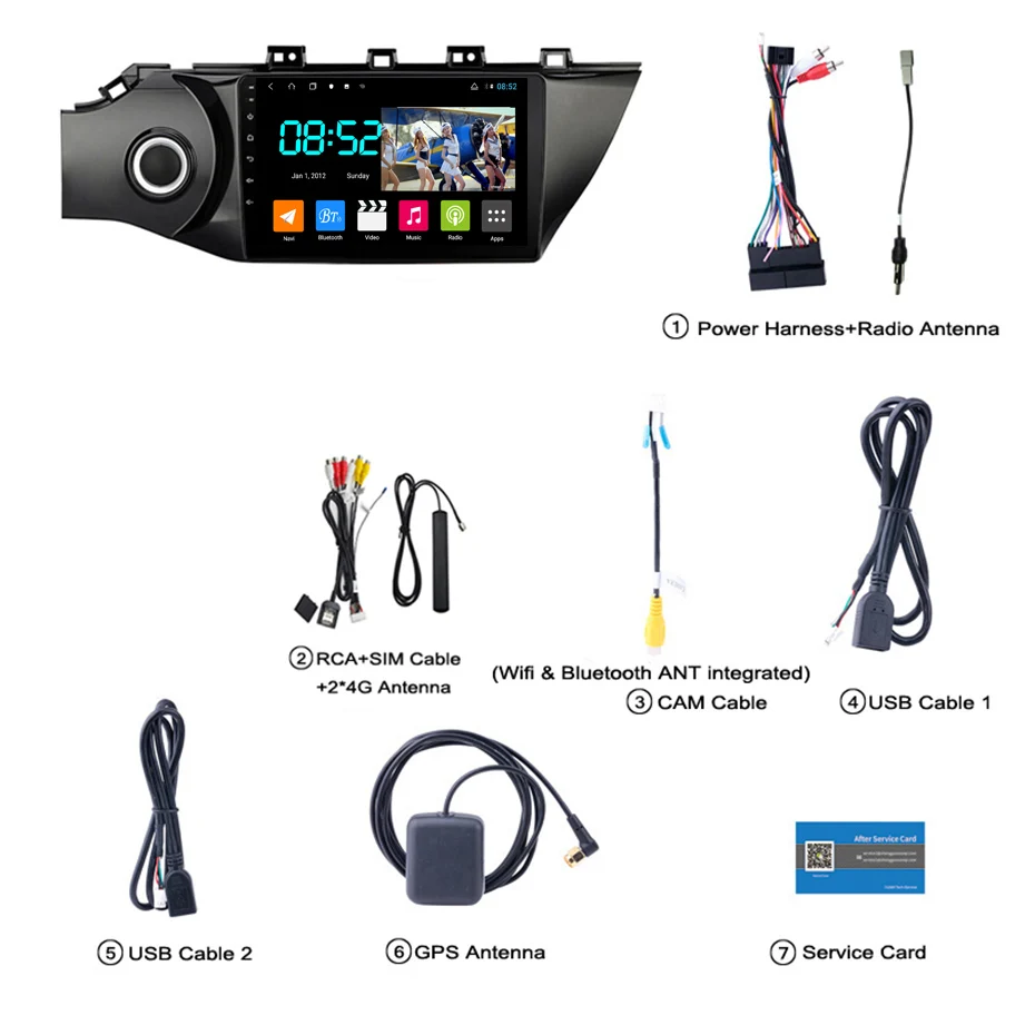 Android 8,1 автомобильный DVD 1din мультимедийная система Navi для Kia Rio3 K2- Автомобильный gps навигатор стерео wifi головное устройство BT SWC wifi