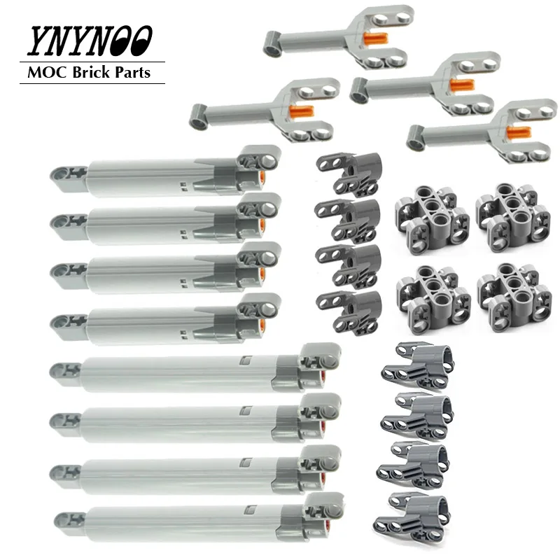 24Pcs/Lot High-Tech 15L Linear Actuator Long 61927 MOC Building Blocks Bricks 61904 61905 92693 Parts DIY Spare Bulk Toys | Игрушки и