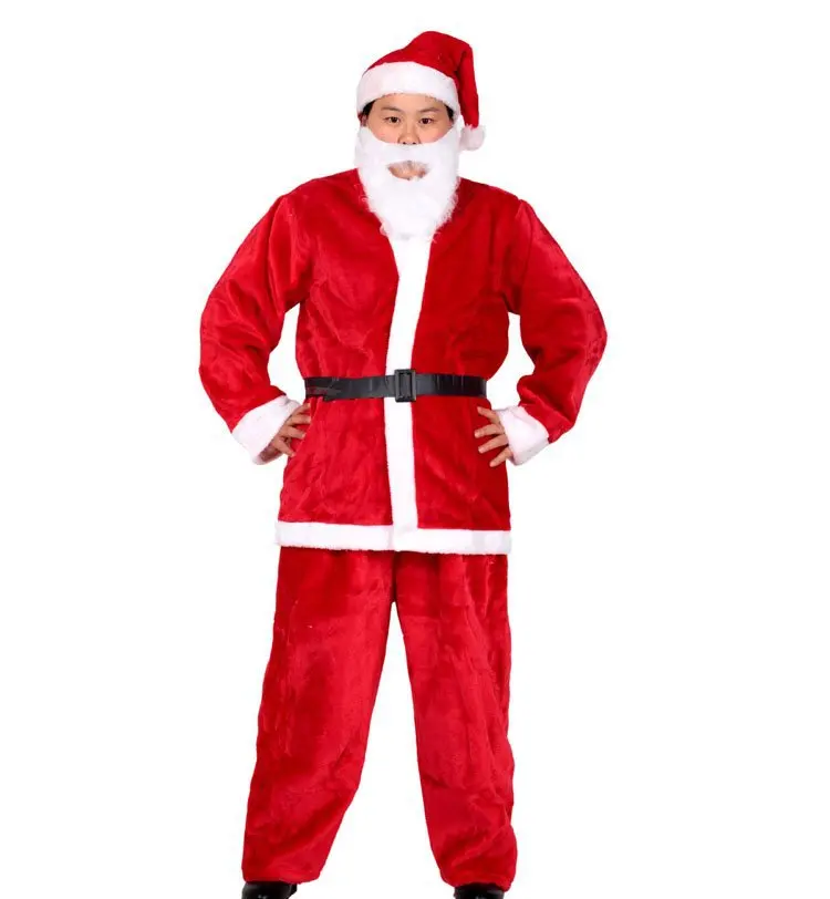 Нарядное платье Санта-Клауса, костюм для взрослых, костюм для косплея, красная одежда на Хэллоуин для косплея, Рождественский костюм navidad