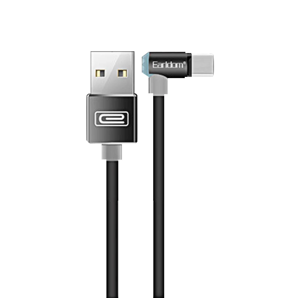 FDBRO локоть Сильный магнитный 2.1A зарядный кабель lighttin для iPhone X Micro usb type C для samsung S8 S9 Магнитный зарядный шнур - Цвет: For Type C Black