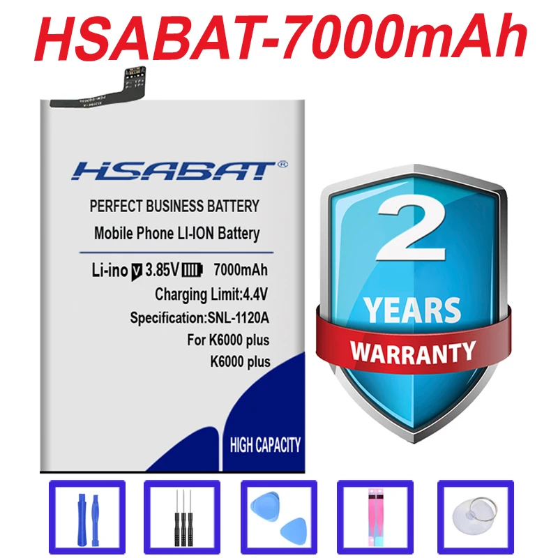 HSABAT новейший аккумулятор 7000mAh k6000 plus для OUKITEL K6000 plus