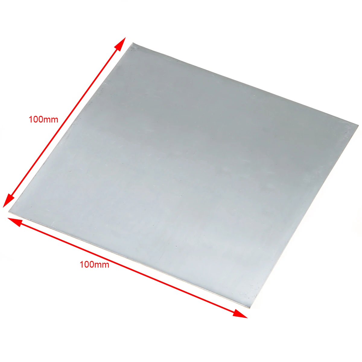 1pc Zinc Plate 99.9% Pure Zinc Zn Sheet Plate 100mmx100mmx0.2mm For Science Lab Accessories