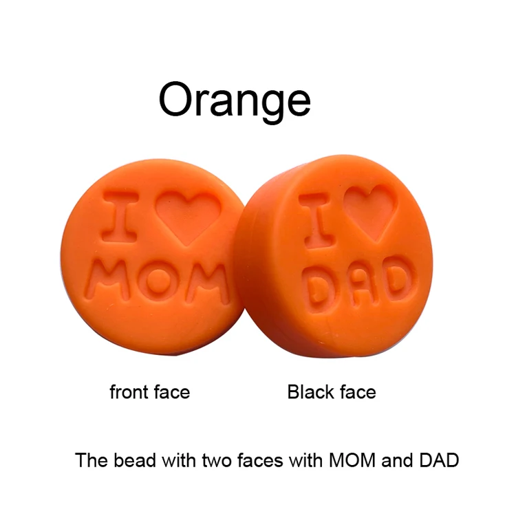 orange 20 шт. силиконовые бусины для мамы пищевой силиконовый для детей для прорезывания зубов аксессуары для кормления DIY Детские ожерелья браслет может жевать игрушки подарки - Цвет: orange