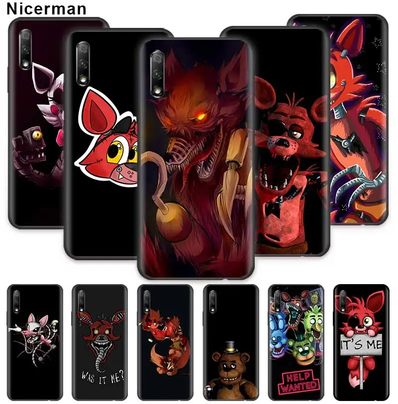 Fnaf плюшевый Foxy чехол для Huawei Honor 20 Pro 20e 20S 30 30S 10 9X Lite 9A 9C 9S 8A силиконовый