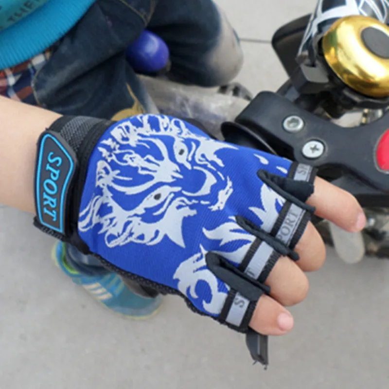 

2020 Summer Kids Cycling Gloves Half Finger Bicycle Gloves Riding Mountain Bike Outdoor Sports Gloves For Boys Girls Children