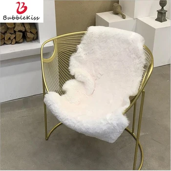 

Bubble Kiss Soft Acrylic Colorful Imitation Rabbit Fur Carpet For Bedroom Living Room Faux Fur Rug Washable Non-slip Fur Carpet
