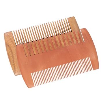 

2pcs Beard Comb Wooden Fashion Carving Creative Scalp Massage Comb Wood Hair Comb Sandalwood Comb for Women Girl Lady