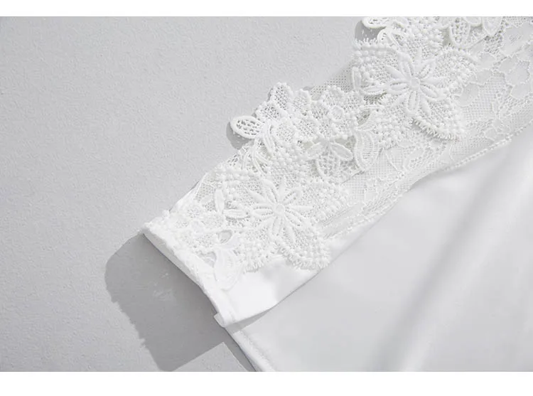 CINOON 3Pcs Women Sexy Silk Nightgown Embroidery Lace Bath Gown Nightdress Summer Sleepwear Wedding Night Dress Robe With Belt (54)