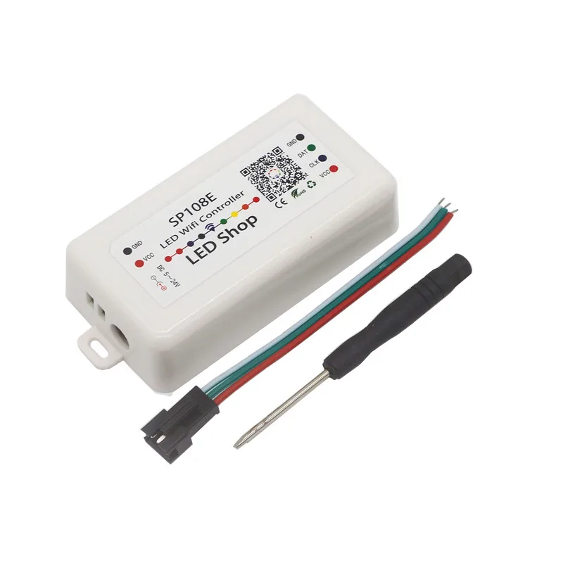 

DC5-24V SP108E Wifi Magic RGB LED Controller WS2812B WS2813 WS2811 LED Strip Module Light Smart APP Wireless IOS Android Control