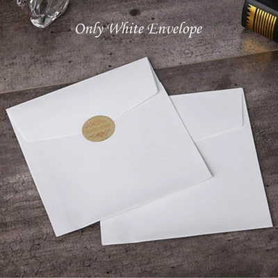 Fifty White Envelope 1 шт. образец лазерная резка, для свадьбы Пригласительные открытки квадратные полые поздравительные открытки настроить с кисточкой Свадебные украшения вечерние - Цвет: Fifty White Envelope