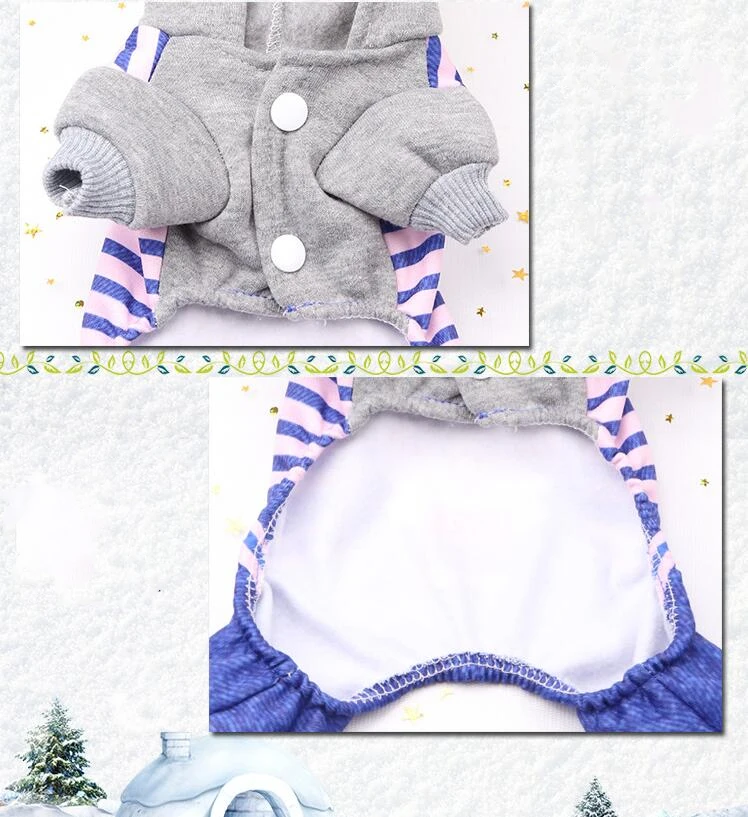 Весенне-зимняя теплая одежда для собак Мягкая хлопковая толстовка с капюшоном свитер со щенком Чихуахуа питомец одежда Жакеты для собак