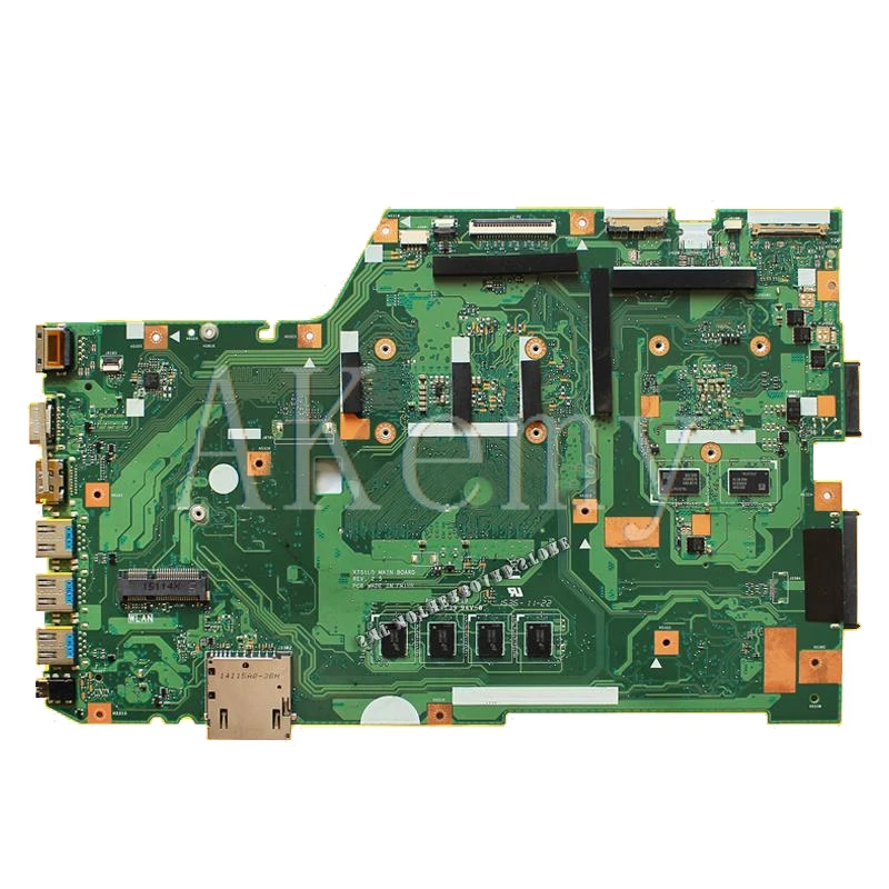  For ASUS Laptop motherboard X751LX X751L R752L R752LD X751LX with Processor i7-4510U GT850M 2GB vid