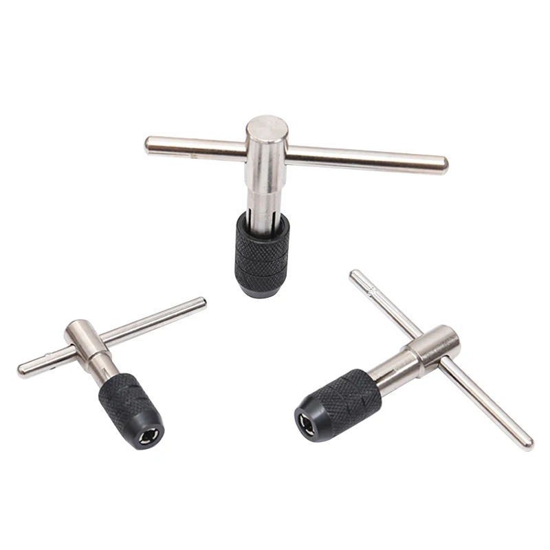 Dropship T Type Manual Machine Faucet Spanner Screw Thread Taps Reamer M3-M6 / M5-M8 / M6-M12 Screw Tap Holder Hand Tool