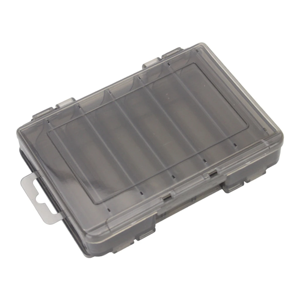 Squid Jig Box Both Side Storage Lure Case Holder Black 12 14  Compartments Fishing Accessories Box