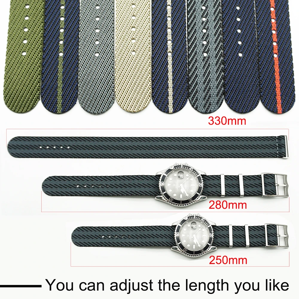 New Design Single Pass Nato Style Special Nylon Fabric Wrist Bracelet Band For Nato Strap 20mm 2