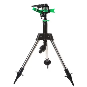 

Stainless Steel Tripod Garden Lawn Water Sprinkler 360 Degree Irrigation System