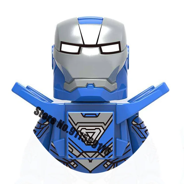 Superhero Iron Man Building Blocks Bricks Pepper Ultron Tony Stark Mark War Machine Action Figures Kids Toys Christmas Gifts H-X1223