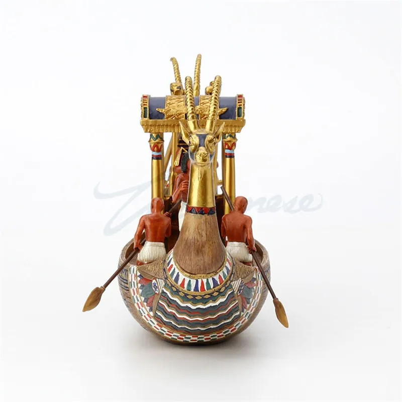 Handmade Ancient Egypt King Ship Art Statue Interior Decor Figurine Unique Birthday Gift R4158 - 4