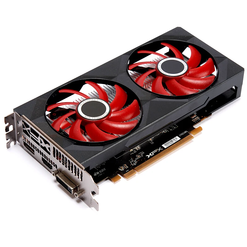Видеокарты XFX RX 560 4 ГБ GDDR5 для видеокарты AMD RX 500 серии VGA RX560-4GB RX560 RX564 4G HDMI DVI 7000 МГц PCI 3,0