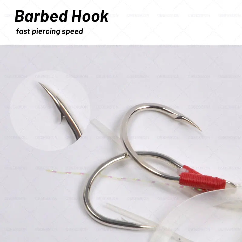 OBSESSION 2/0 Octopus Lure ¡  Ʈ   ۷ο  ʽ   Ǹ ĿƮ ýƮ  ũ Sea Fishing Hook