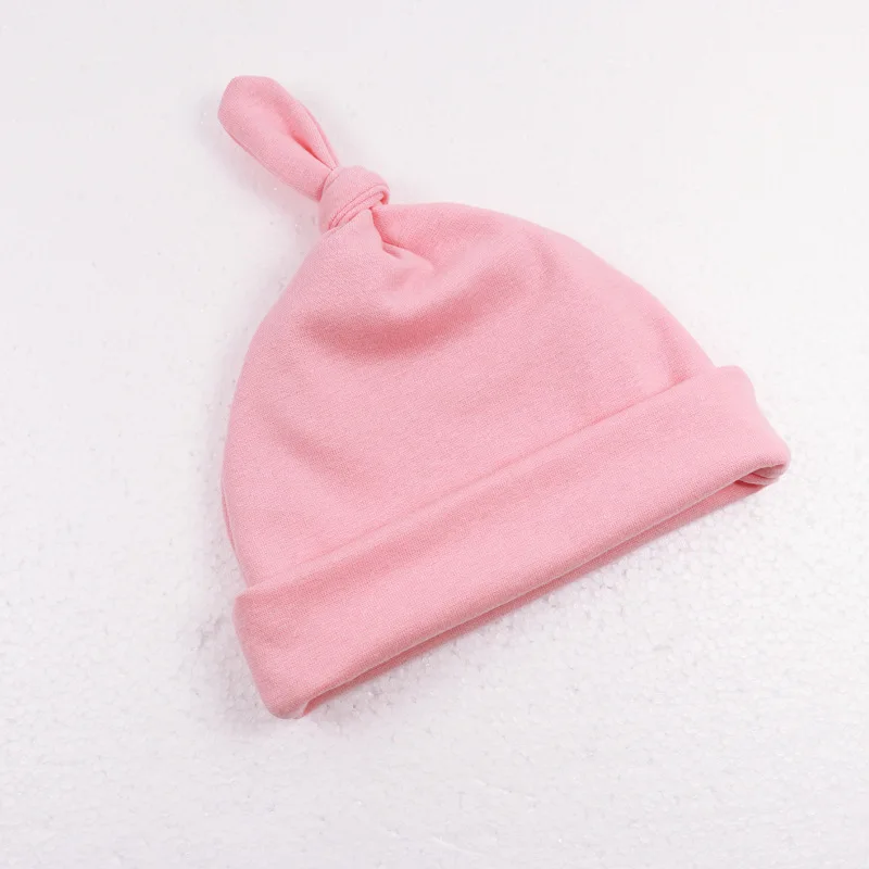 Детская шапка, сезон осень-зима, шапки для детей 1-4 лет, Повседневная шапочка, хлопковая теплая двухслойная Милая однотонная наконечники