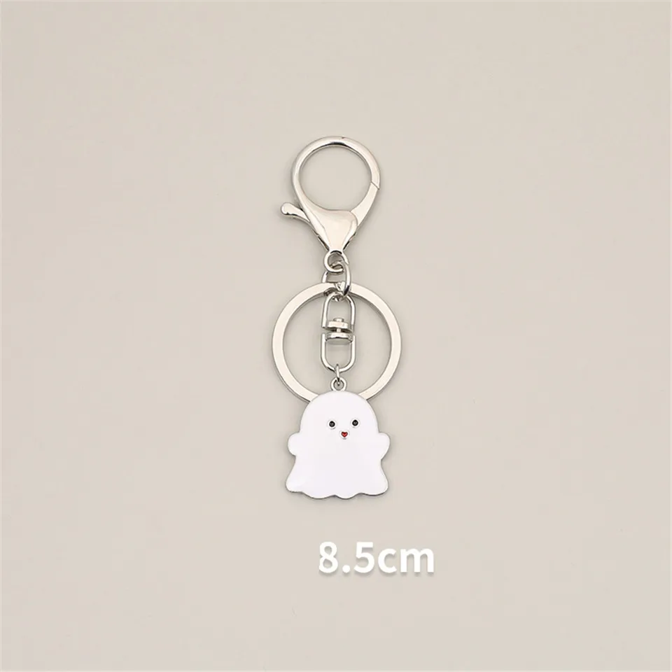New Halloween Reflective Key Chain Boo Ghost Be Seen Be Safe 