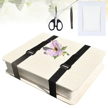 

DIY Plant Specimens Hand-Made Dry Flower Press Board Funny Small Tools for Home (with the Pouch)