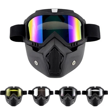 

New Professional Retro Motorcycle helmet Goggle Mask Vintave mask open face helmet cross helmet goggle Protective Gear