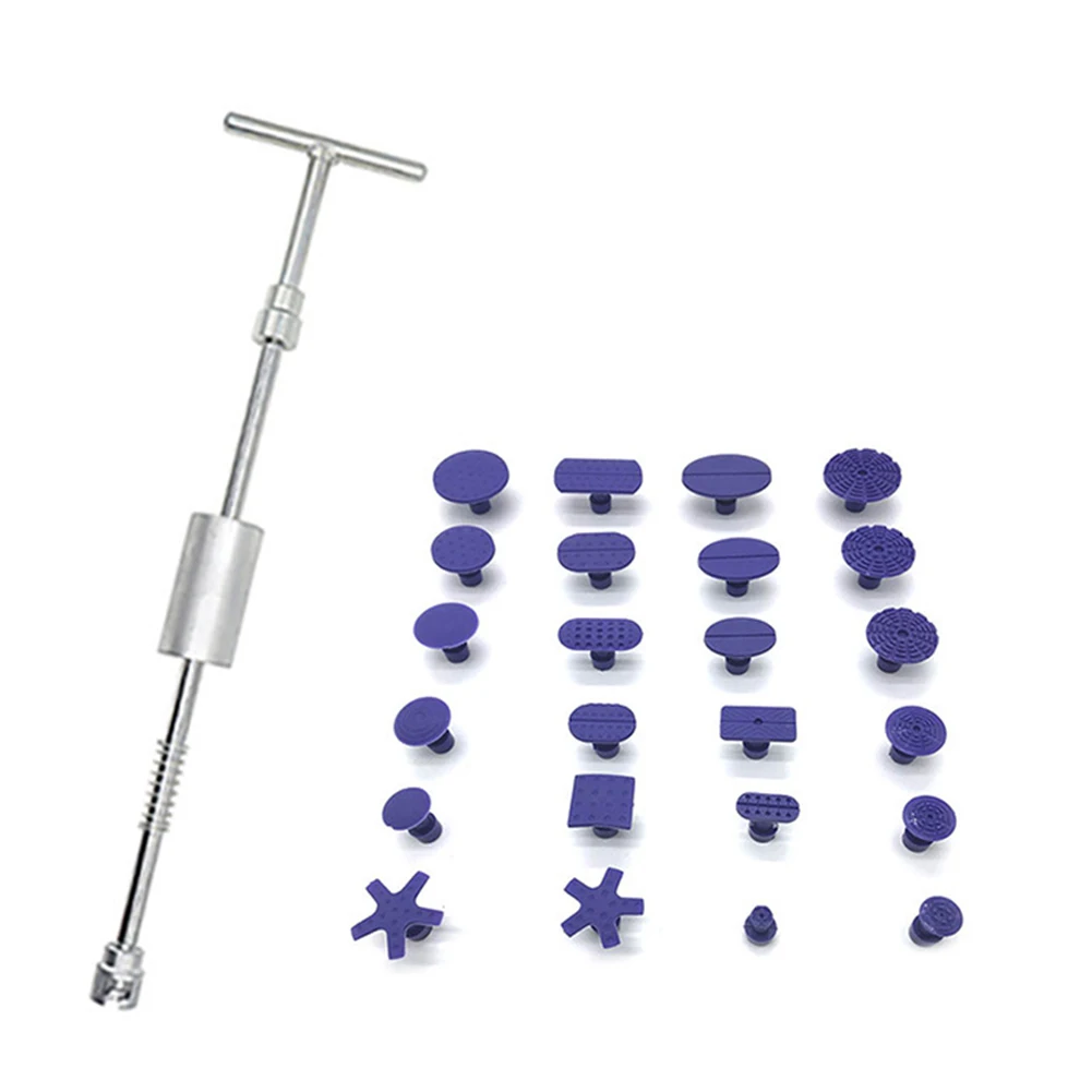 

T Bar Car Body Tools Paintless Dent Puller Reverse Auto Kit Suction Cup Slide Repair