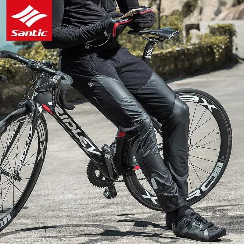 Santic Men’s Cycling Bib Shorts – 3D Padded Breathable Summer MTB & Road Bike Tights for Performance Riding