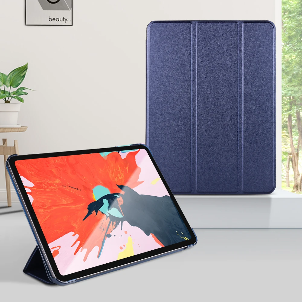 Для Apple ipad Pro 11 чехол кожаный трехслойный Магнитный чехол-подставка для ipad Pro 11 чехол Автоматический Режим сна/пробуждения A80/A2013