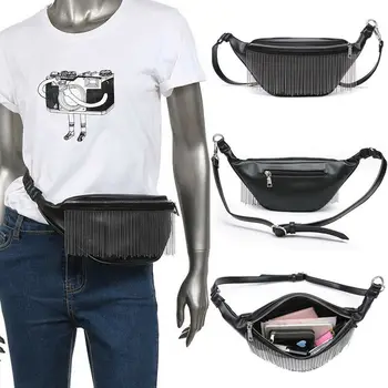 

UK Vintage Classic Tassel Waist Fanny Pack Bag Trendy Pouch Purse Wallet Fanny Pack Phone Key Hip Bum Waist Belt Bag Purse