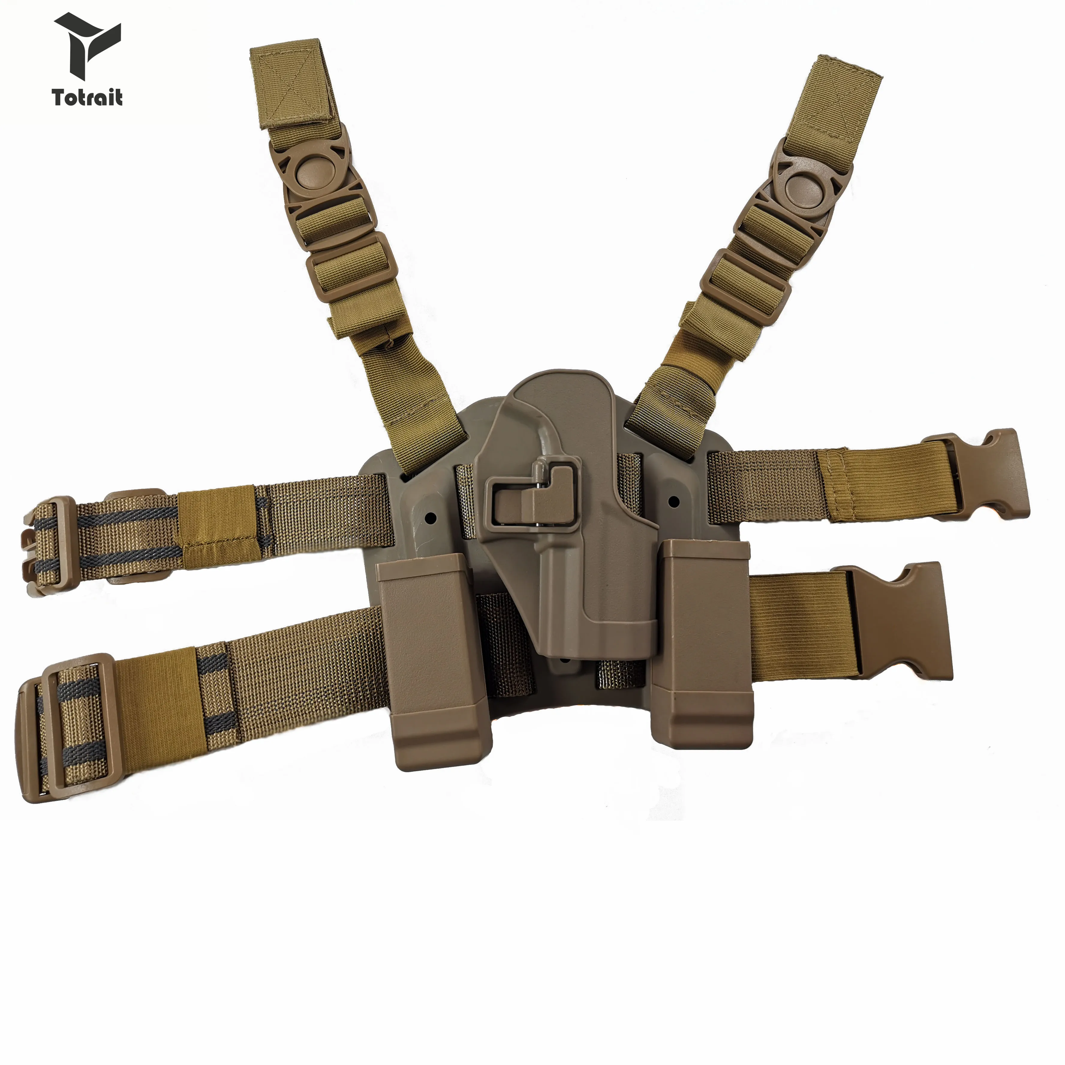 

TOtrait CQC Tactical HK USP Hunting Leg Holster Thigh Drop Leg Holster Paddle Adapter Platform Gun Holster Black/Green/Tan