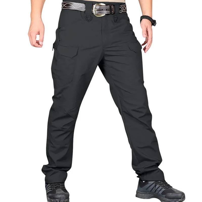 

HEFLASHOR Casual Pants Men Breathable lightweight Waterproof Quick Dry Army Military Style Trousers Men's Tactical Cargo Pants