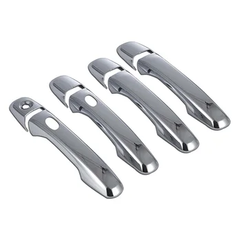 

4 Door Handle W/ Smart Key Chrome Cover for 2011-2019 FORD EXPLORER 11-15 lincoln MKX