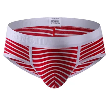 

Womail Men's Briefs Sexy And Stylish Men's Soft Briefs Underpants Knickers Shorts Sexy Underwear Striped Print Seamless Panties