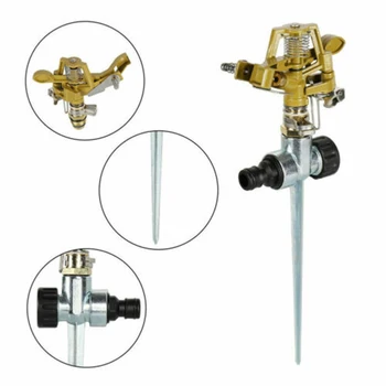 

Garden Sprinkler Spike Lawn Grass Adjustable Rotating Water Sprayer Irrigation For Garden Irrigation For Your Lawn And Flowers