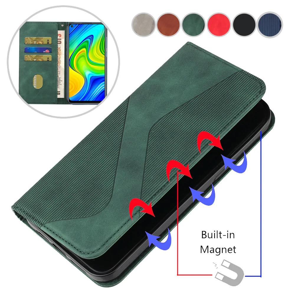 

PU Leather Flip Cover for Xiaomi Redmi 10 9T 9A 9C 9 8A Note 10 9 8 Card Holder Wallet Case for Poco X3 Pro M3 11T Lite 11T Pro