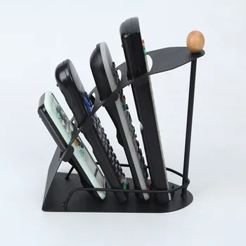 

TV Remote Controller stand Holder for SIKAI 4 lattices Metal Organizer Cell Phone Storage box Support MJ72207