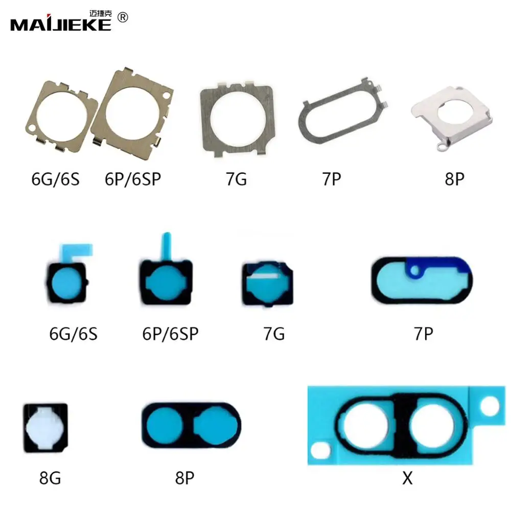

1 Set back camera holder metal+Foam Sticker for iPhone X XR XS Max 8 8plus 7 7plus 6 6s plus Back Camera Sticker